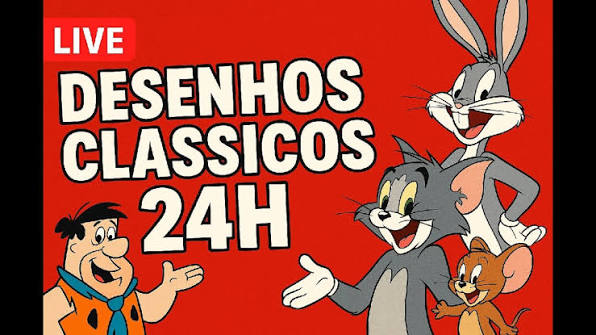 LIVE 🔴 Desenhos Clássicos 24h – Nostalgia Sem Pausa!