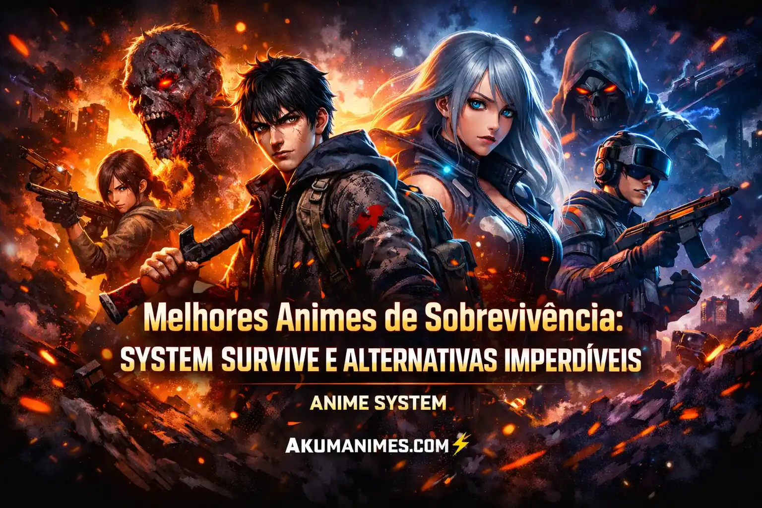 melhores animes de sobrevivência system survive e alternativas imperdíveis