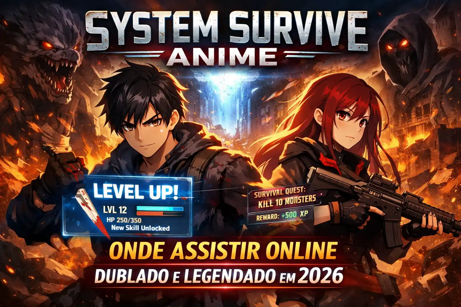 system survive anime onde assistir online dublado e legendado em 2026